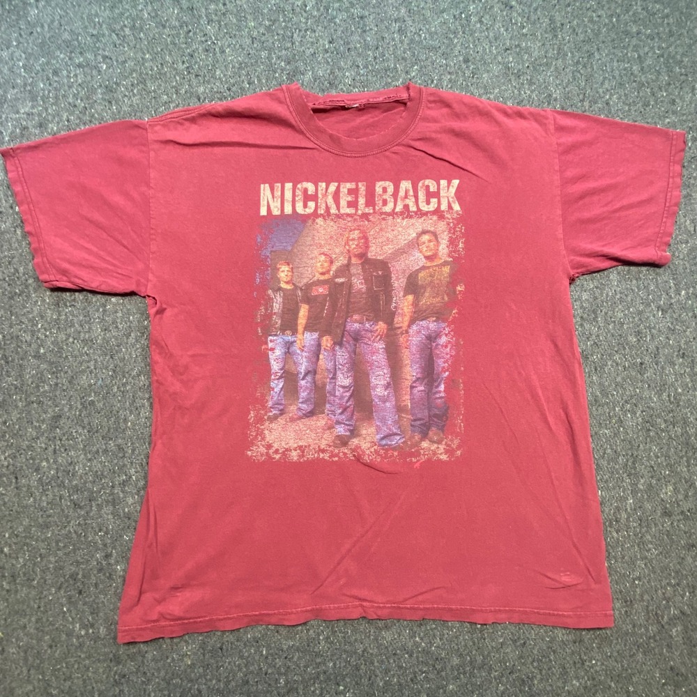 Nickelback Tour Shirt XL Mens Red All The Right Reasons 2007 Concert Graphic Tee
